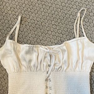 Aritzia Little Moon satin bustier top - size XS